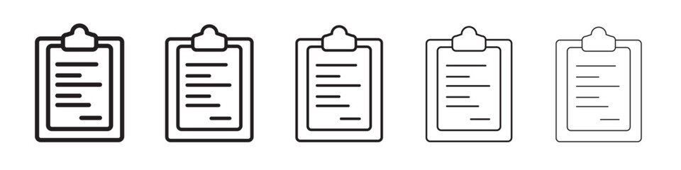 Clipboard icon vector illustration isolated
