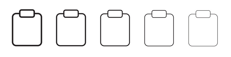 Clipboard icon vector illustration isolated
