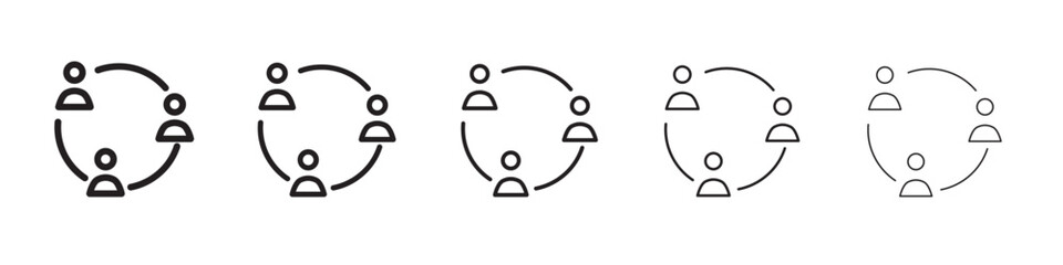 Collaboration icon vector illustration isolated