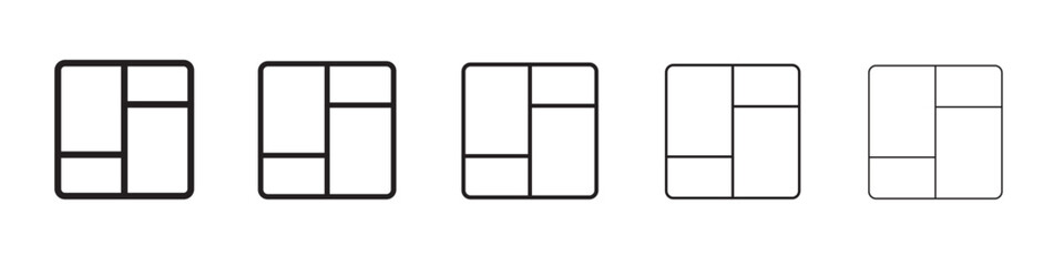 Collage icon vector illustration isolated