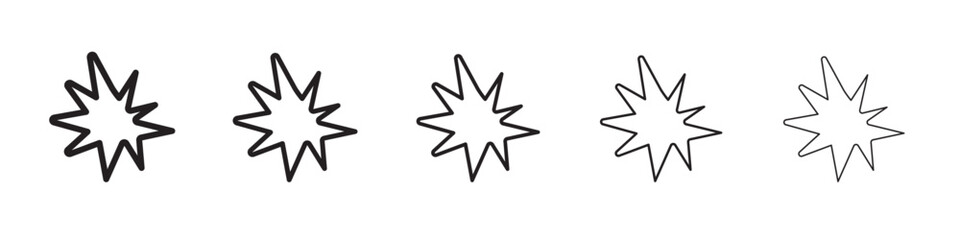 Collision icon vector illustration isolated