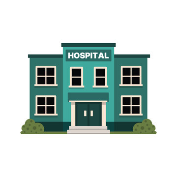 Hospital Building Vector Illustration Healthcare and Medical