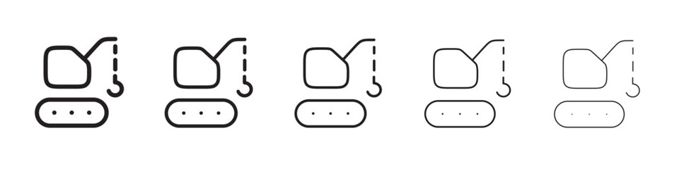 Crane icon vector illustration isolated