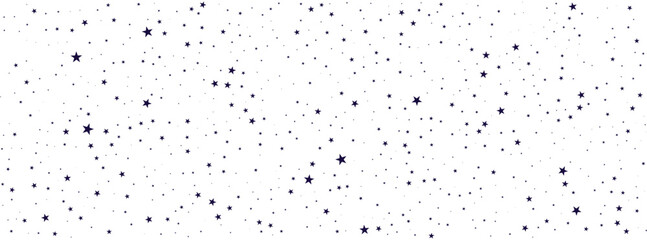 Scattered Stars Night Sky Pattern, Twinkling Celestial Design