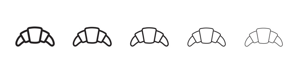 croissant icon vector illustration isolated