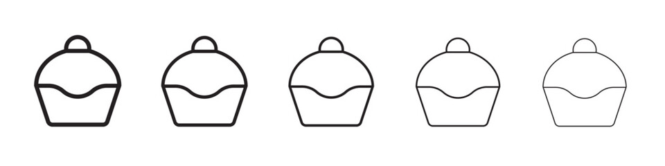 Cupcake icon vector illustration isolated
