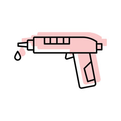 Glue Gun color shadow thinline icon , vector, pixel perfect, illustrator file 

