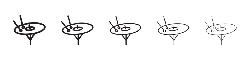 Cymbal icon vector illustration isolated