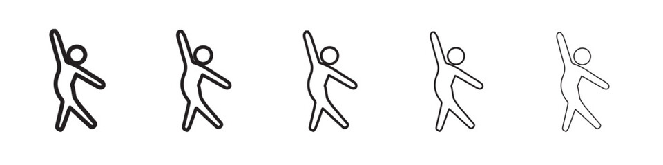 dance icon vector illustration isolated