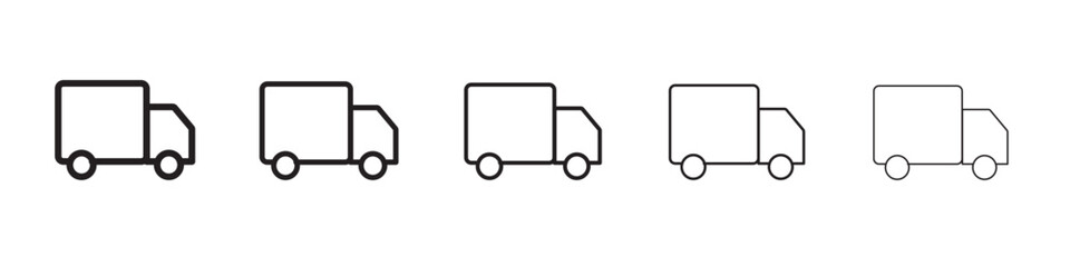 Delivery truck icon vector illustration isolated