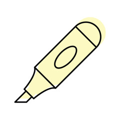 Marker color shadow thinline icon , vector, pixel perfect, illustrator file 
