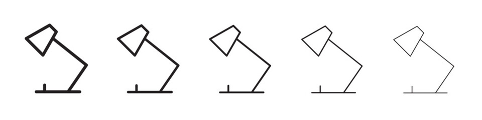 Desk lamp icon vector illustration isolated