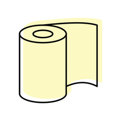 Paper Roll color shadow thinline icon , vector, pixel perfect, illustrator file 

