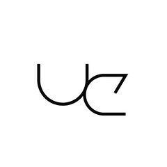 Minimal Letters UC Logo Design