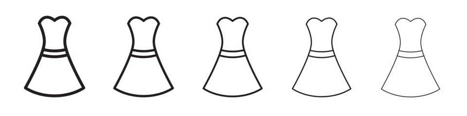 Dress icon vector illustration isolated