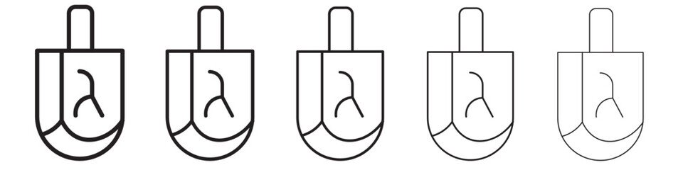 dreidel icon vector illustration isolated