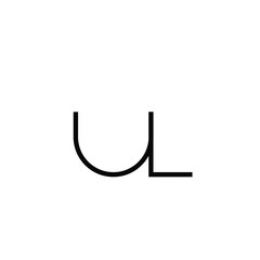 Minimal Letters UL Logo Design