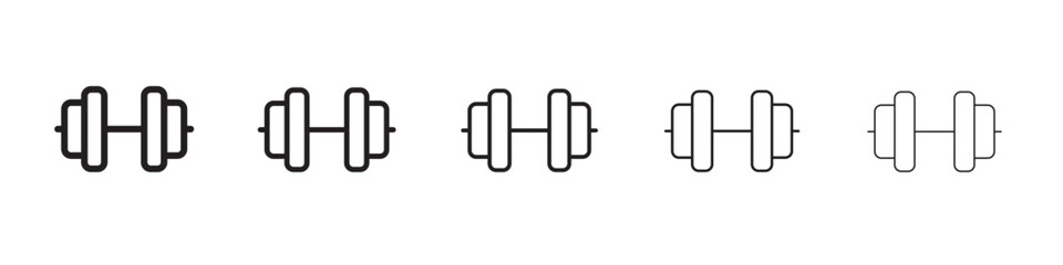Dumbell icon vector illustration isolated
