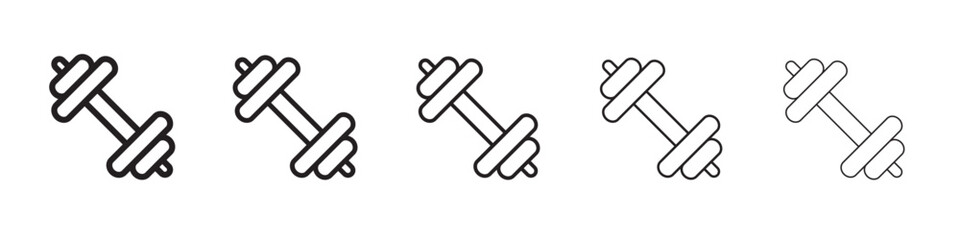 Dumbell icon vector illustration isolated