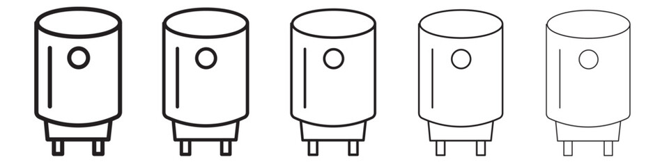 Electric heating boiler icon vector illustration isolated
