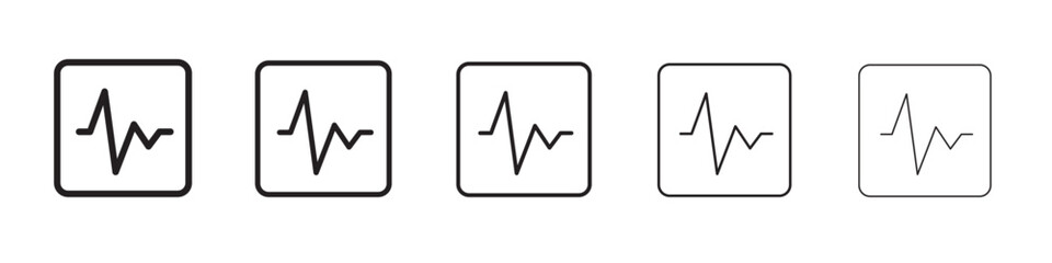 Electric wave icon vector illustration isolated