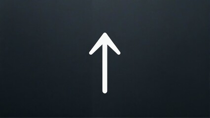 Arrow up icon vector graphic simple design direction sign navigation interface ui element