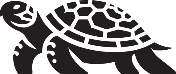Obraz premium Turtle vector silhouette design