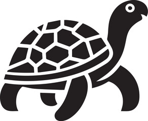 Turtle vector silhouette design