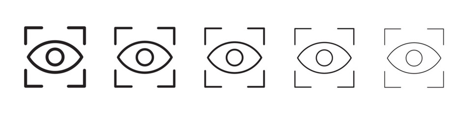 Eye vision icon vector illustration isolated
