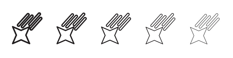 Falling Star Icon vector illustration isolated