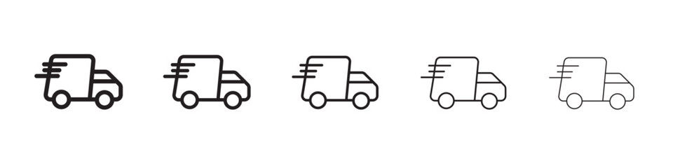Fast shipping delivery icon vector illustration isolated