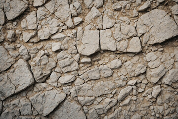 Aged Off-White Stone Surface with Natural Weathered Texture