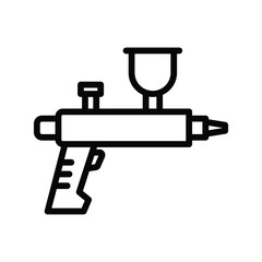 Airbrush line icon , vector, pixel perfect, illustrator file 
