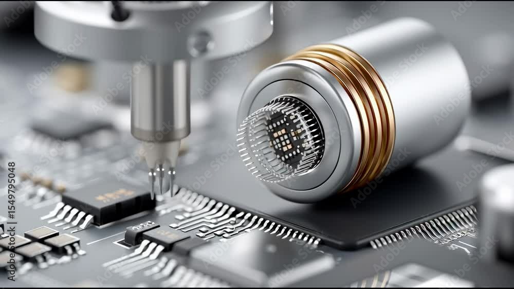 Poster precision electronics: capturing the intricate world of cutting-edge technology, this image showcase