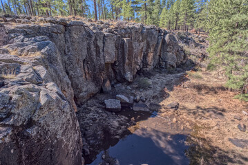 Cliff Rim of Keyhole Sink in Williams AZ
