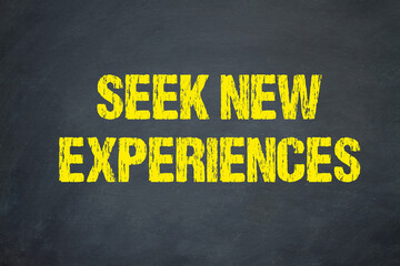 Seek New Experiences	
