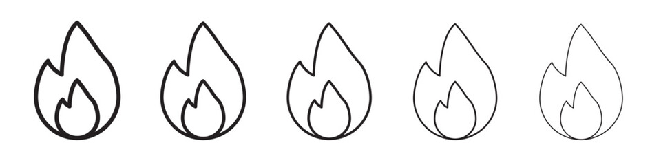 Fire icon vector illustration isolated