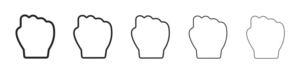 Fist icon vector illustration isolated