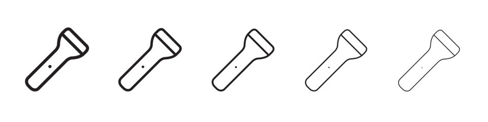 Flashlight icon vector illustration isolated