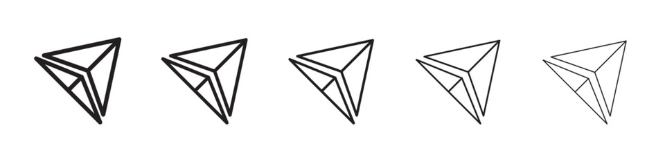 Fly delta icon vector illustration isolated