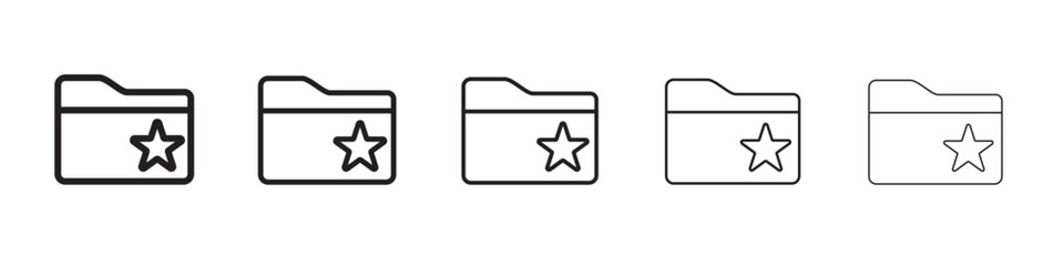 Folder favourite icon vector illustration isolated