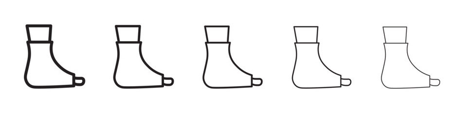 Foot splint icon vector illustration isolated
