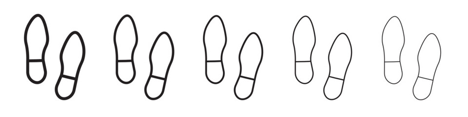 footprint human icon vector illustration isolated