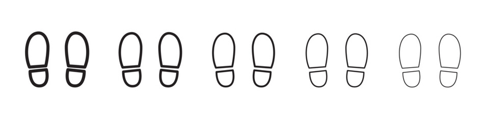 Footprints icon vector illustration isolated
