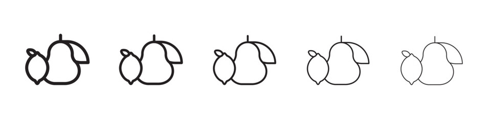 Fruits and vegetables icon vector illustration isolated