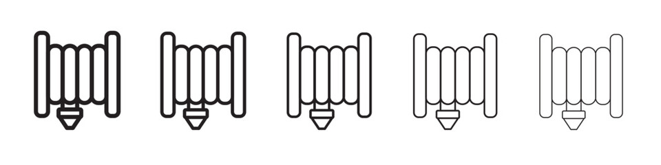garden hose icon vector illustration isolated
