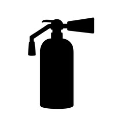 High-Quality Fire Extinguisher Icon Vector | Safety Equipment Silhouette PNG | Emergency Fire Safety Symbol Graphic for Web & Print Use