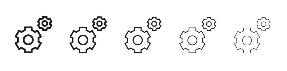 Gear icon vector illustration isolated