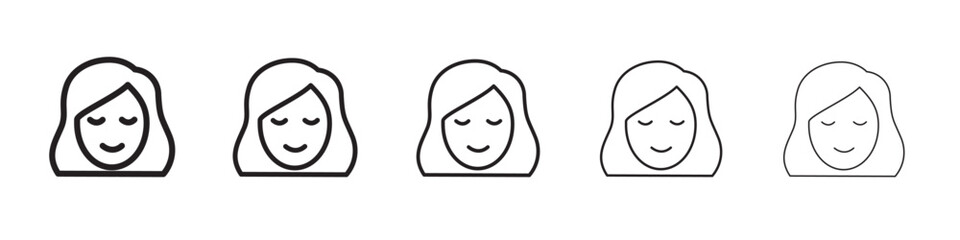 Girl icon vector illustration isolated