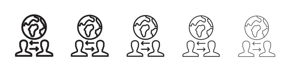 Globalization icon vector illustration isolated